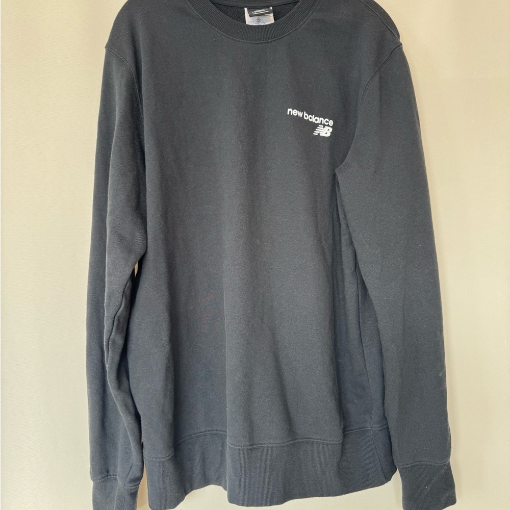 New Balance Men's Charcoal Crewneck Sweater